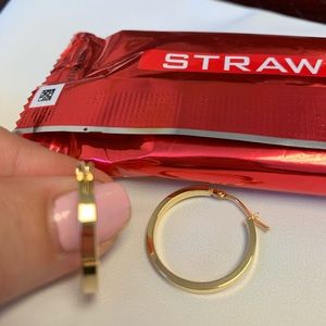 14k Italian Gold hoop